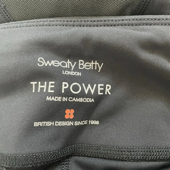 Sweaty Betty Power Icon Mesh ⅞ Leggings in Slate Grey Size S - Picture 12 of 13